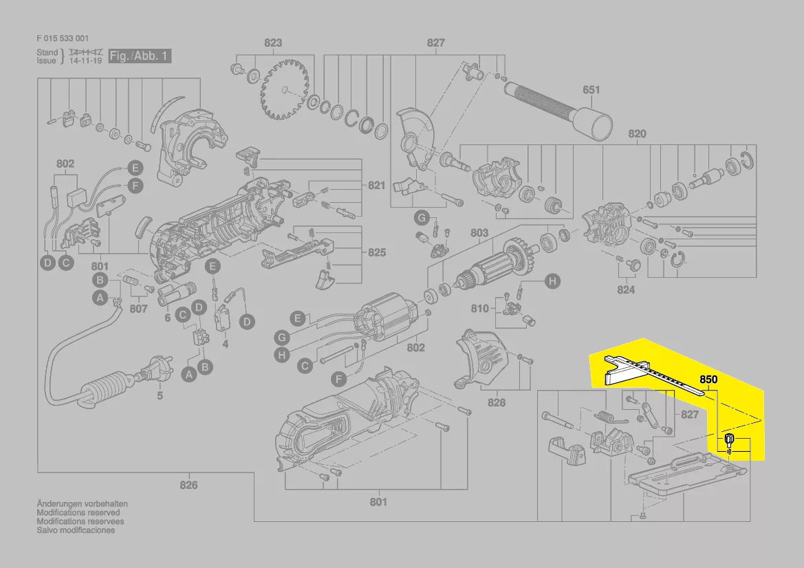 Butée parallèle réf. 2 610 Z06 188 BOSCH